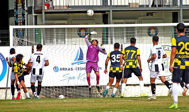 Çeşme'de derbi mücadelesinde gol sesi çıkmadı