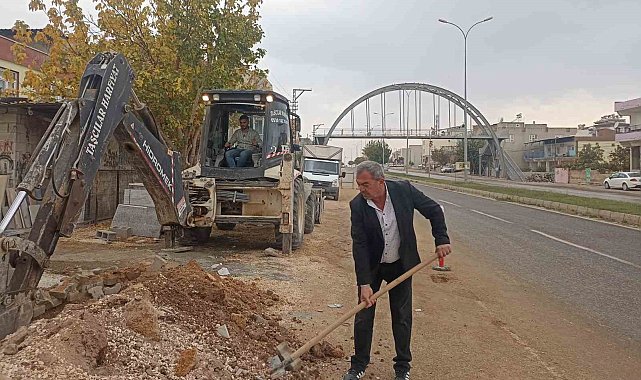 Çevre yolunda doğalgaz çalışması