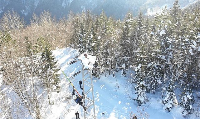 Çoruh EDAŞ, zorlu kış şartlarına karşı sahada önlemlerini aldı