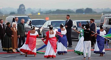 Cumhurbaşkanı Erdoğan, G20 Liderler Zirvesi için Güney Afrika'ya geldi
