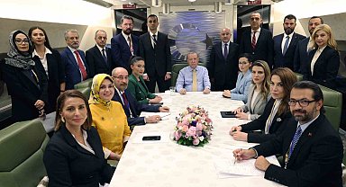 Cumhurbaşkanı Erdoğan: " Yardım koridorları kasıtlı olarak tıkanmakta, insani yardımların bölgeye ulaşması maalesef engellenmekte. Günlük 600 tır insani yardım girişine izin verilecekti fakat bu sözler yerine getirilmiyor."