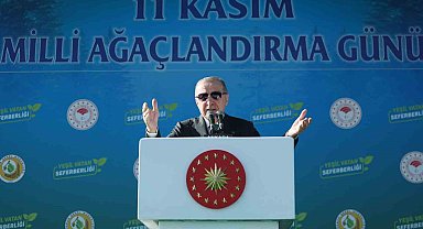 Cumhurbaşkanı Erdoğan: "Son 23 yılda 7 buçuk milyar fidan ve tohumu toprakla buluşturduk"