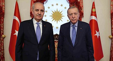 Cumhurbaşkanı Erdoğan, TBMM Başkanı Numan Kurtulmuş'u kabul etti