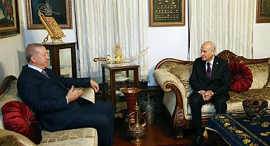 Cumhurbaşkanı Erdoğan'dan Bahçeli'ye ziyaret