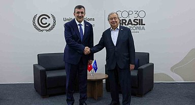 Cumhurbaşkanı Yardımcısı Yılmaz, Guterres ile görüştü