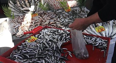 Denizi olmayan Çankırı'da 100 liraya satılan hamsi yüzleri güldürdü