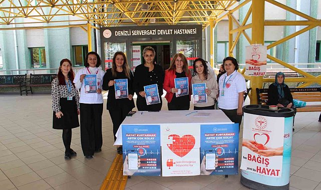 Denizli Sağlık Müdürlüğü organ bağışında farkındalık oluşturdu