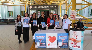 Denizli Sağlık Müdürlüğü organ bağışında farkındalık oluşturdu