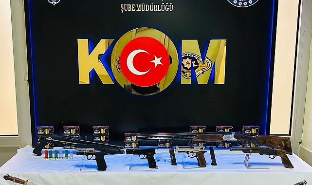 Denizli'de kaçak silah operasyonu