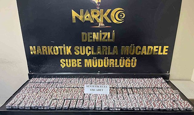 Denizli'ye binlerce uyuşturucu hap getiren 3 tacir yakalandı
