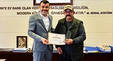 Denizli'de Başkan Çavuşoğlu'ndan kahraman sürücüye teşekkür