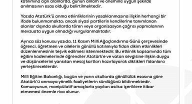 Dezenformasyonla Mücadele Merkezi'nden Atatürk'ü anmayı yasaklama iddialarına ilişkin açıklama