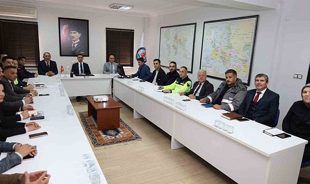 Dinar'da kış tedbirleri masaya yatırıldı