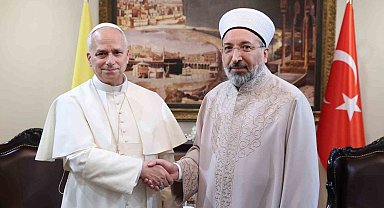 Diyanet İşleri Başkanı Arpaguş, Papa 14. Leo ile görüştü