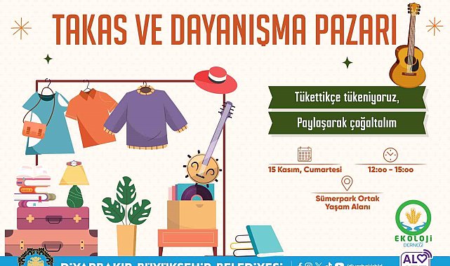Diyarbakır'da 'Takas Pazarı' etkinliği düzenlenecek