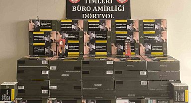 Dörtyol'da kaçak makaron operasyonu