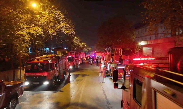 Dudullu OSB'de elektronik fabrikasında korkutan yangın