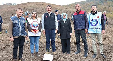 Düzce öğretmenleri hatıra ormanı oluşturuldu