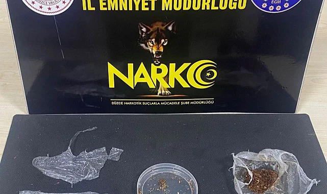 Düzce'de uyuşturucuya 2 tutuklama!