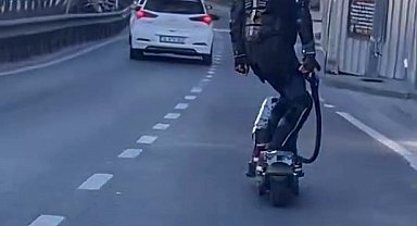 E5'de sıra dışı scooter yolculuğu