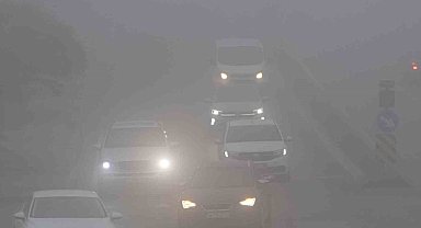 Edirne, yoğun sis altında kayboldu