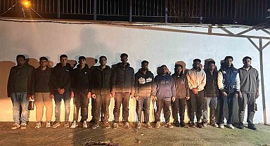 Edirne'de 13 düzensiz göçmen yakalandı