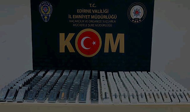 Edirne'de 500 adet kaçak elektronik sigara ele geçirildi