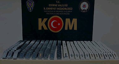 Edirne'de 500 adet kaçak elektronik sigara ele geçirildi