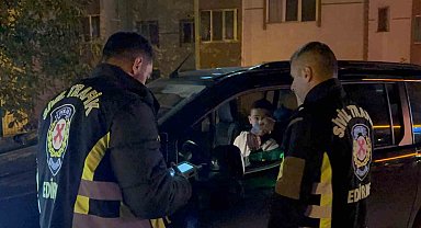 Edirne'de polis ekiplerinden sıkı denetim