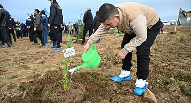 Edirne'de şehitler anısına 500 fidan toprakla buluştu
