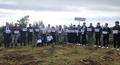 Edremit'te C-130 kazası şehitleri için fidanlar dikildi