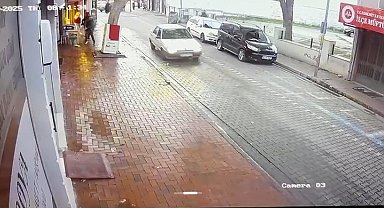 Edremit'te esnafa silahlı saldırı anı kamerada