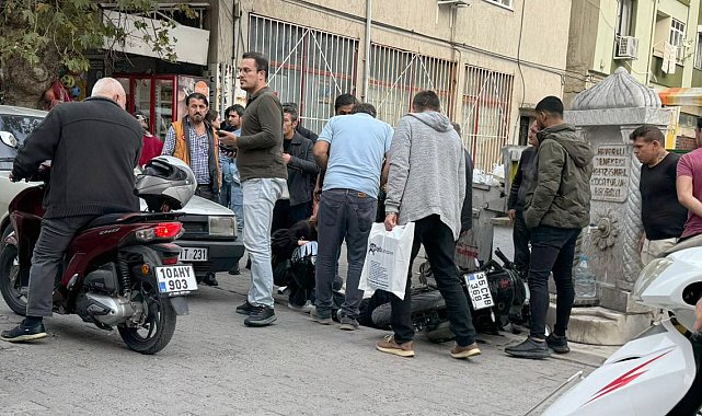 Edremit'te motosiklet ile otomobil çarpıştı: 1 yaralı