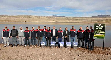 Elazığ'da Su Kaynakları Balıklandırma Projesi sürüyor