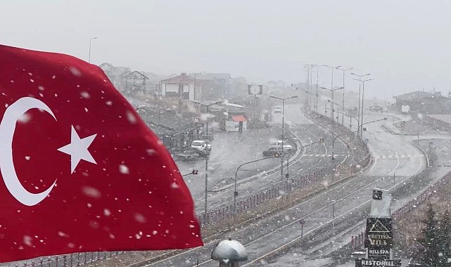 Erciyes'te kar yağışı yeniden başladı