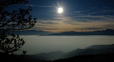 Erzincan Ovası "Pamuk Denizine" döndü: Keşiş Dağları'ndan eşsiz sis manzarası