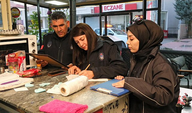 Erzincan'da kafeterya ve tatlı üretim yerlerine zabıta denetimi