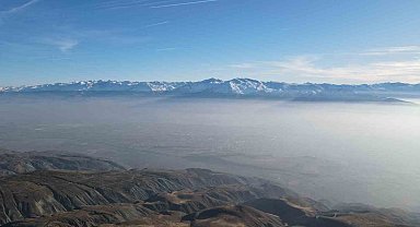 Erzincan'da kış masalı: Kar, güneş ve sis şehri kartpostala çevirdi