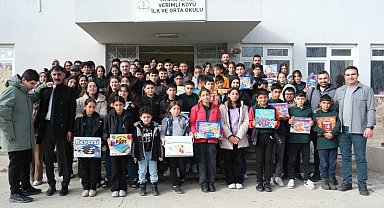 Erzincanlı öğrencilerden Verimli köyüne dostluk köprüsü