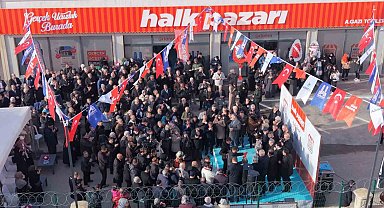 Erzurum Büyükşehir Belediyesi Halk Pazarı'nın dokuzuncu şubesini açtı