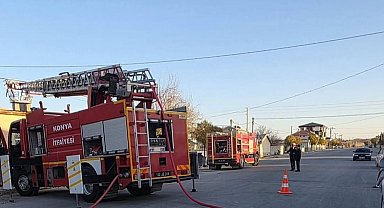 Ev ve dorsede çıkan yangın korkuttu