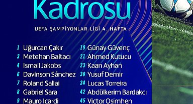 Galatasaray'ın, Ajax maçı kamp kadrosu belli oldu