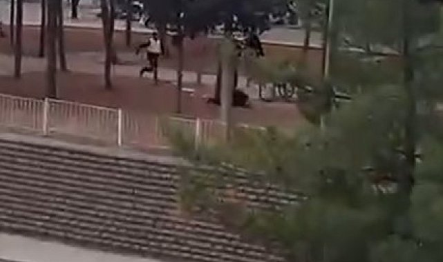 Gaziantep'te karısını öldüren zanlının vurularak yakalanma anı kamerada