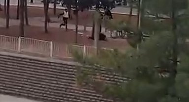 Gaziantep'te karısını öldüren zanlının vurularak yakalanma anı kamerada