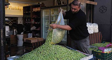 Gaziantep'te yeşil zeytin fiyatları sabit kaldı