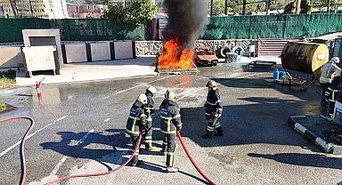 Geleceğin itfaiyecileri OBİTEM'de eğitim aldı