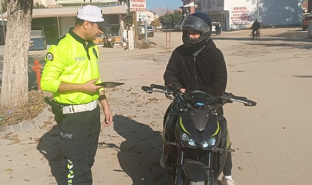 Gölbaşı'nda motosiklet denetimi devam ediyor