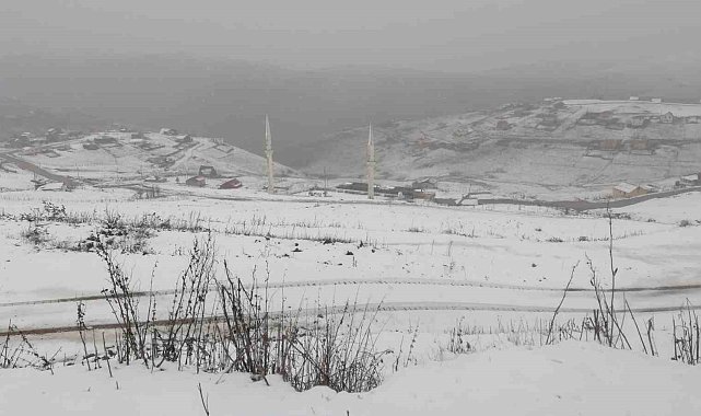 Gümüşhane'nin yüksek kesimleri beyaza büründü