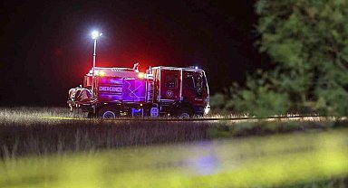 Gürcistan'da TSK'ya ait kargo uçağının düştüğü bölgede çalışmalar devam ediyor