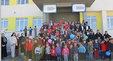 Hamur'da "Mutlu et, mutlu ol" projesi öğrencileri sevindirdi